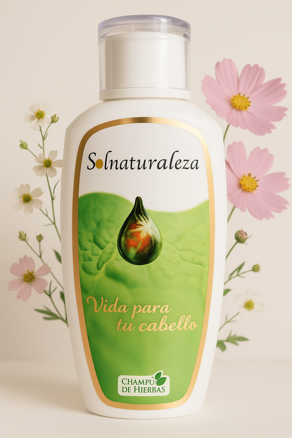 Champú de hierbas: Solución natural para problemas capilares.